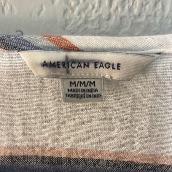 Striped Tassel Tie Women's Top - Picture 4 of 4